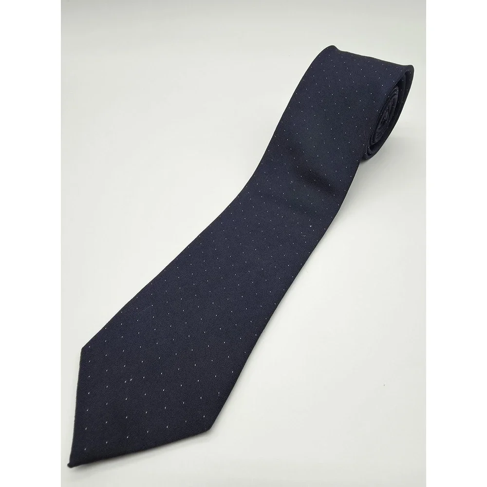 Calvin Klein Navy Blue White Slim Tie Classic Polka Dot Necktie 58